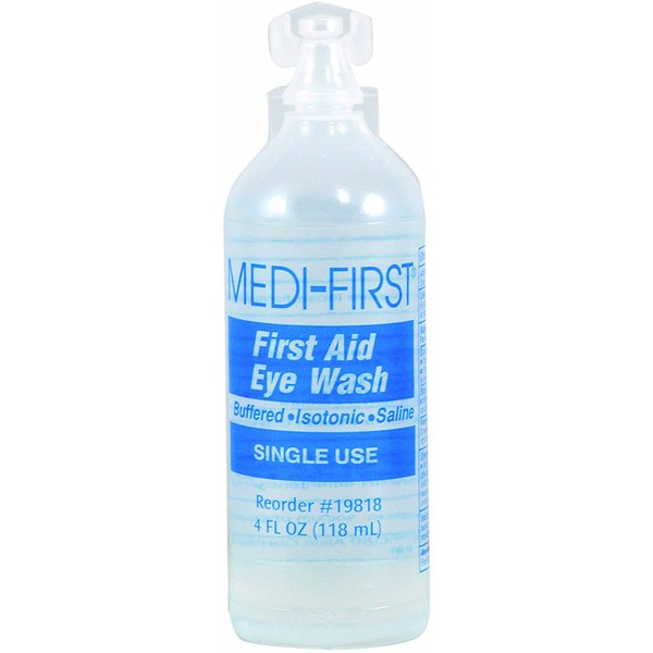 Medi-First Eyewash, Eye Rinse and Protection, First Aid Supplies, 4 Oz.