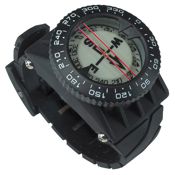 Trident Scuba Diving Wrist Compass, Waterproof Oil Filled Compass for Scuba, Camping, Kayaking and Outdoor Sports