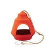 Point-Virgule Hanging Bird Feeder for Balcony, Orange 17.7 x 17.9