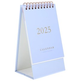 NUOBESTY Mini Desk Calendar Standing Flip 2024-2025 Pocket Calendar 18-Month Diary for Office School 2024. 07-2025. 12 Purple