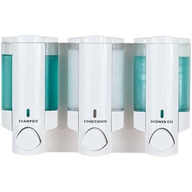 BETEC Aviva III 36350 Soap Dispenser with 3 Compartments Wall Mounted White