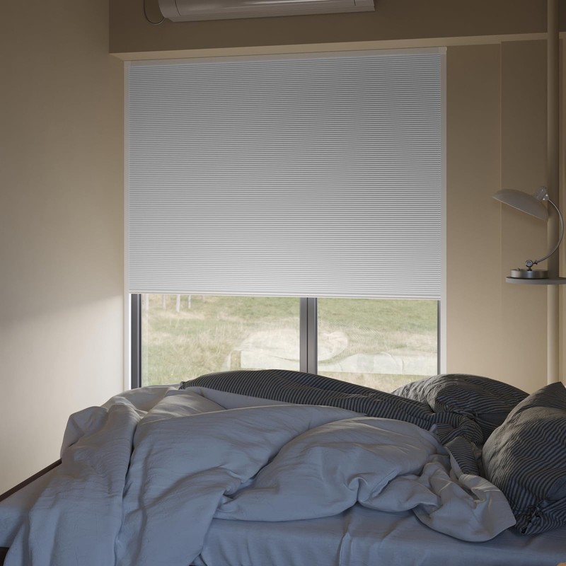 MYshade Custom Cordless Skylight Shades,100% Blackout Cellular Honeycomb Blinds for