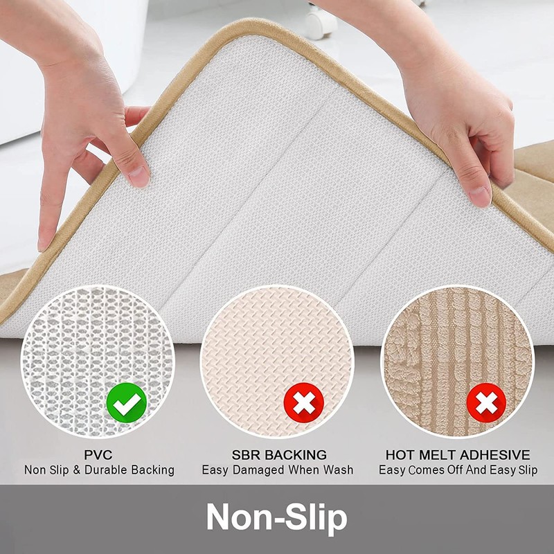 smiry Memory Foam Bath Mat, 40 x 60 cm, Extra