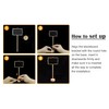 15 Pack Wood Mini Chalkboard Signs (Water-Based Chalk and Replacement