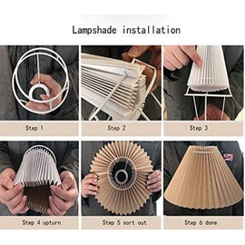 Korean Pleated Table Lamp Ins DIY Ceramic Table Lamps for Living Room Home Deco Cute Lamp with Tricolor Led Bulb Beside Lamp…