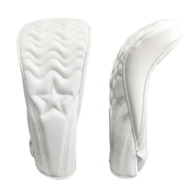 Hauni 4pcs/Set Golf Club Headcovers Numbered 1, 3, 5,X Fits Oversized Drivers and Fairway HeadCovers Fits 460cc Drivers (Black(4 Piece Set) (White 3 Wood Cover)