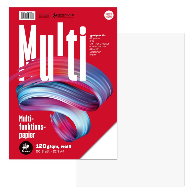 Staufen Style Multifunction Paper DIN A4 120 g/m² White -