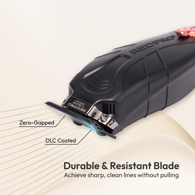 RED Pro Professional Cordless Hair Finishing Trimmer for Men, Electric