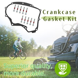 Youqsm Crankcase Gasket Kit,594195 Compatible with Briggs and Fit for Stratton Small Gasoline Engines,with Mounting Bolts,Replacement 591911, 697227, 690945, 273488