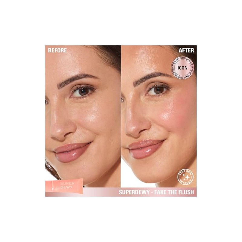 Revolution Superdewy Liquid Blusher Fake The Flush