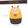 ABOOFAN Mechanical Cooking Timer Cute Cartoon Design Easy to Use