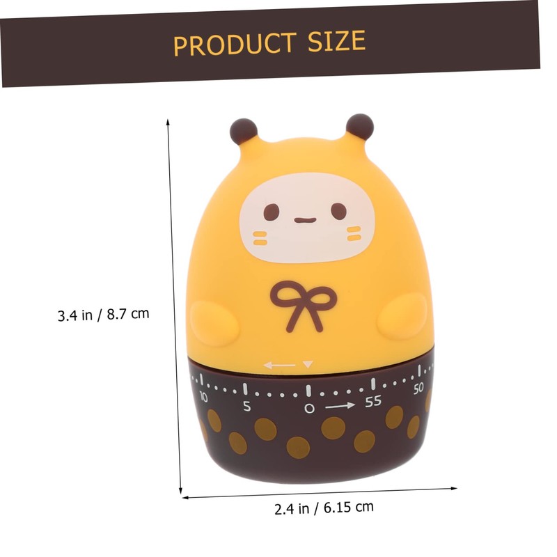 ABOOFAN Mechanical Cooking Timer Cute Cartoon Design Easy to Use