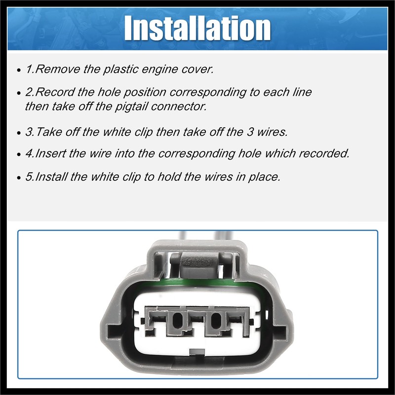 Hihaha 4pcs Ignition Coil Connectors Plug Wiring Harness Pigtail 3