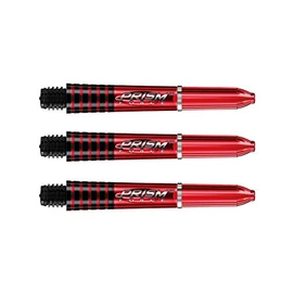 WINMAU Prism Force Red Short Polycarbonate Dart Stems - 1 Set per Pack (3 Shafts Total)