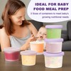 btrfe Reusable Silicone Baby Food Containers with Date-Tracking Lids |
