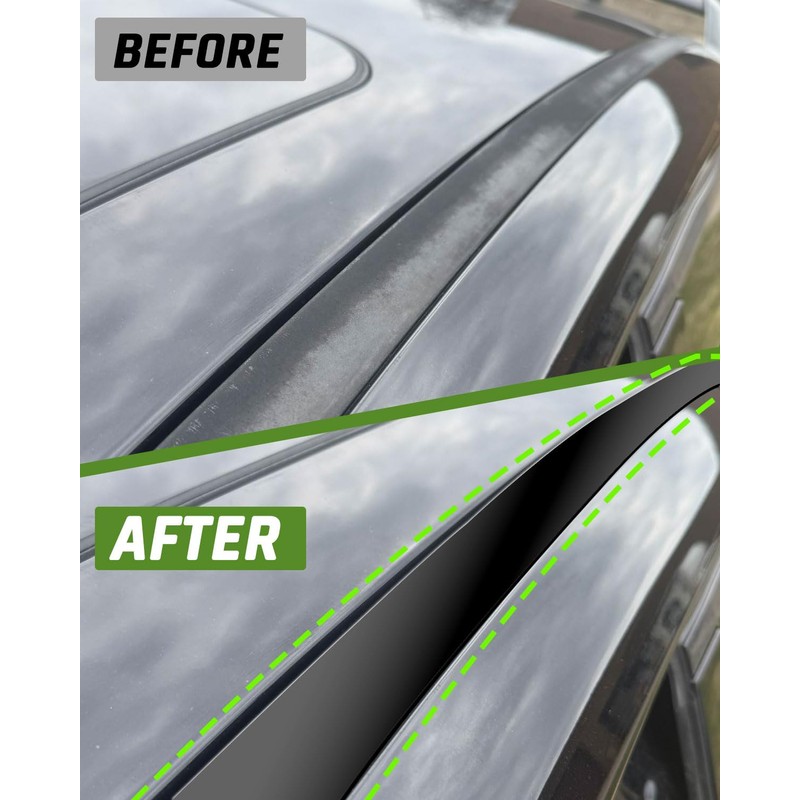 Wujexuhe Roof Trim Molding Kit Fit for RAM 1500 2009-2019