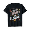 This Teacher is Glowing Rainbow Text T-Shirt