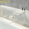 ONELUX Durable Clear Acrylic Towel Tray,Lucite Bathtub Caddy