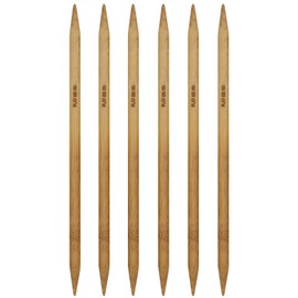 6Pcs 9mm Wooden Double Pointed Knitting Needles US Size 13 for DIY Yarn Craft Set,Socks,Sweater, Nice Gift for Women Adults Kids Children Beginners