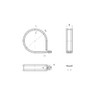 Boltza® W1 Zinc Plated Mild Steel Rubber Lined P Clips