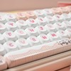 Sumgsn Round Moa Profile Keycaps, 143 Keys Pbt Cute Keyboard