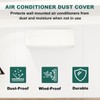 PATIKIL 34.6" Air Conditioner Cover, Indoor AC Cover Leather Dustproof