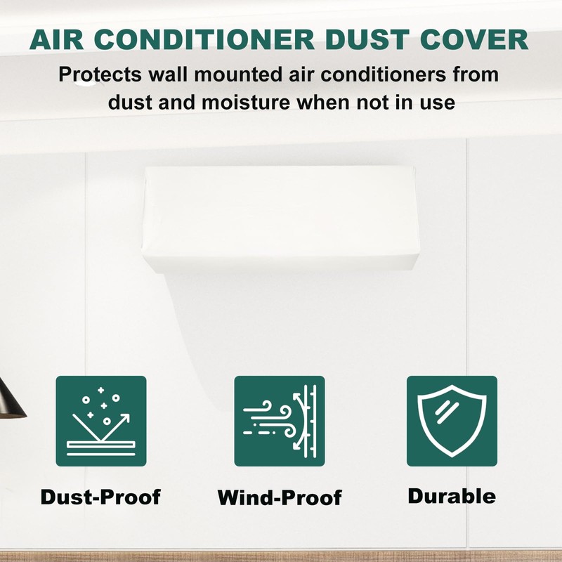 PATIKIL 34.6" Air Conditioner Cover, Indoor AC Cover Leather Dustproof