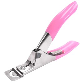 TRIXES Nail Tip Cutter - False Acrylic Nail Cutter - Nail Cutter - Professional Nail Tip Cutter - False Nail Artificial Gel Nail Shaper - DIY Manicure or Salon Beauty Accessories - Pink