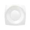 Godinger Basic White Square Dinner Plate Bone China Plates -