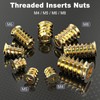 Wavanta 20Pcs Threaded Inserts Nuts, M5 x 10mm Threaded Inserts