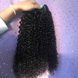 Custom Curl Crochet Hair Unprocessed Raw hd Lace Frontal Wig Hair Vendor Raw Indian Hairstyle: raw hair, color: 1 pcs bundle baby curly, Stretched Length: 16 Inch