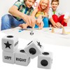 5Pcs White Left Right Center Dice Six Sided Standard Size