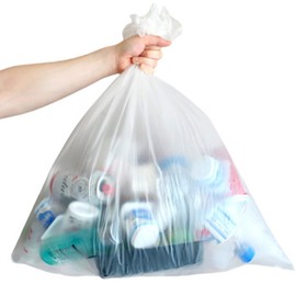 Recyclable plastic bags 10 liters 50 liters 100 liters large separate garbage bags food, garbage bags_50L_100 sheets (transparent) / 재활용 비닐봉투 10리터 50리터 100리터 대형 분리수거 쓰레기봉투 음식물, 쓰레기봉투_50L_100매(투명)