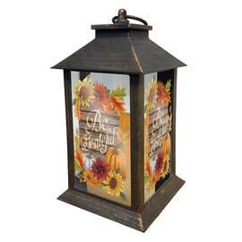 Briarwood Lane Lanterns Decorative - Battery Operated Lights - Outdoor Lantern - Decorative Lanterns - Room Decor - Patio Decor - Fall Home Decor - Be Grateful