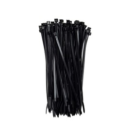 ZipTie.com 8-inch UV Resistant Black Fuel Hose Cable Tie, 50-lb Tensile Strength, 100-Pack