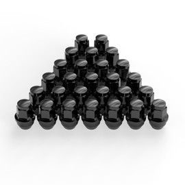 24pcs 14x1.5 OEM Black Lug Nuts for 2015-2025 F150/Expedition, M14x1.5 Factory Style Acorn 21mm Hex Large One-Piece Wheel Lug nut Factory Wheels