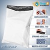 Shop4Mailers 7.5 x 10.5 Glossy White Plastic Self Seal Poly