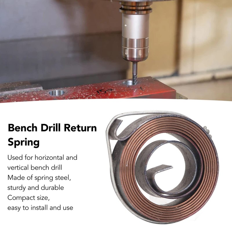 Drill Press Return Spring Return Screw Spring for Bench Drill