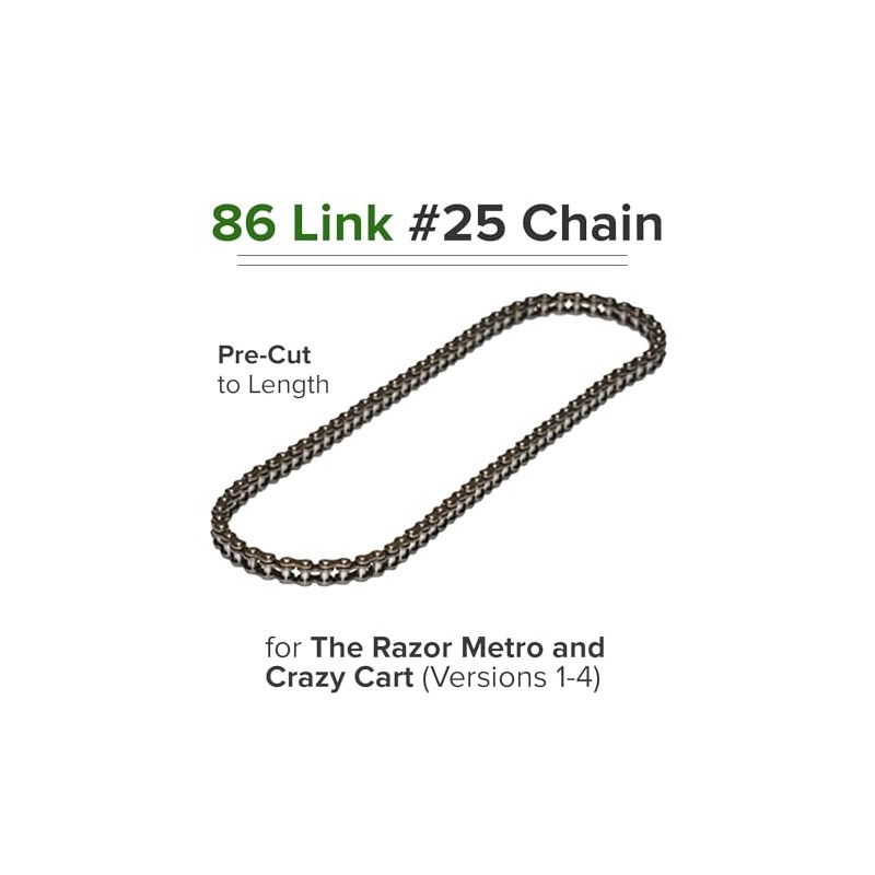 AlveyTech 86 Link #25 Chain Compatible with The Razor Metro