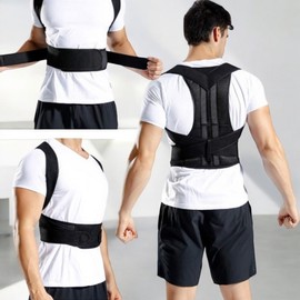 Spine protector Correct posture correction band Waist band Curled shoulder Curved shoulder corrector Back panel 37cm (recommended for men)/2XL