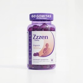 DALAY Gomitas Conciliación del Sueño y Relajación. Vegano, Sin Gluten y Sin Azúcar. Frasco con 60 Gomitas.                                            