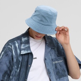 YAMEIZE Summer Trendy Bucket Hat for - Women Men Teens UV400 Beach Travel Classic Bucket Hat Fishmen Cap Sun Fishing Golf Outdoor Light Blue
