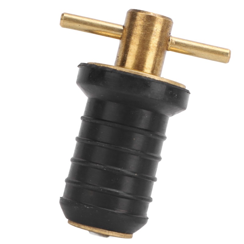 Marine Boat Brass T Handle Drain Plug Strong Structure Twist