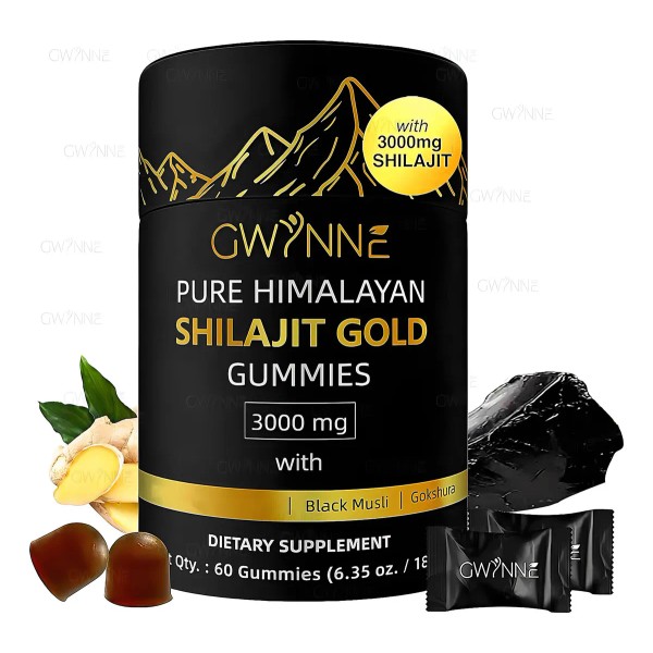 GWYNNE Shilajit Gummies Shilajit Puro Del Himalaya 85 Micronutrientes Apto