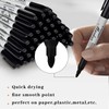 Thenshop 300 Pack Black Permanent Markers Bulk - Fine Point