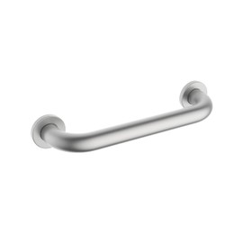 KIBI 12 Inch Stainless Steel Bathroom Safety Grab Bar | Curved Shaped Grab Bar for Bathtubs and Showers, Bathroom Grab Bars for Seniors, Wall Mounted Anti-Slip Support - Brushed Nickel (KGB1012)