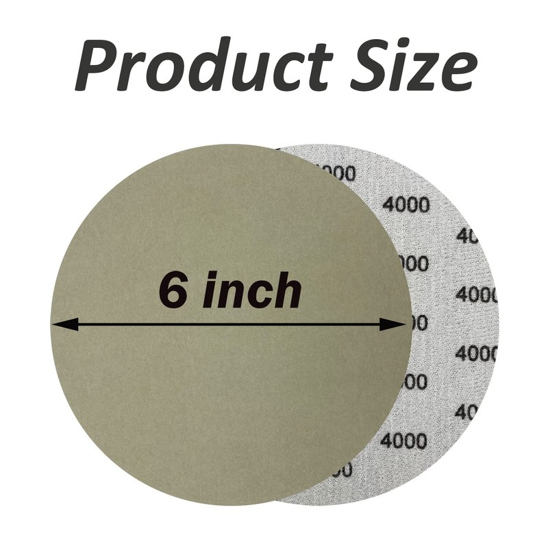 AutKerige 4000 Grit Wet Dry Sandpaper, 6 Inch 20 PCS