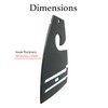 Black Neck Tie Hangers for Retail, Economic Plastic Tie Hooks
