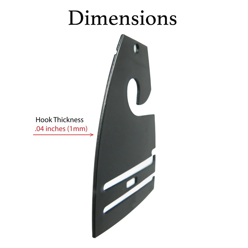 Black Neck Tie Hangers for Retail, Economic Plastic Tie Hooks