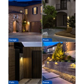 Peasur Solar Outdoor Lights [10 Pack/140LED], 3000K Warm Light Motion Sensor Outdoor Lights, Solar Powered Security Lights 3 Working Modes, Solar Lights Outdoor Waterproof for Outside Garden Yard